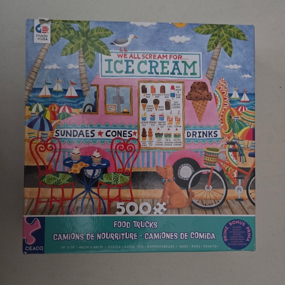 ceaco Other - Ceaco Food Trucks Ice Cream Puzzle - 500 Pieces